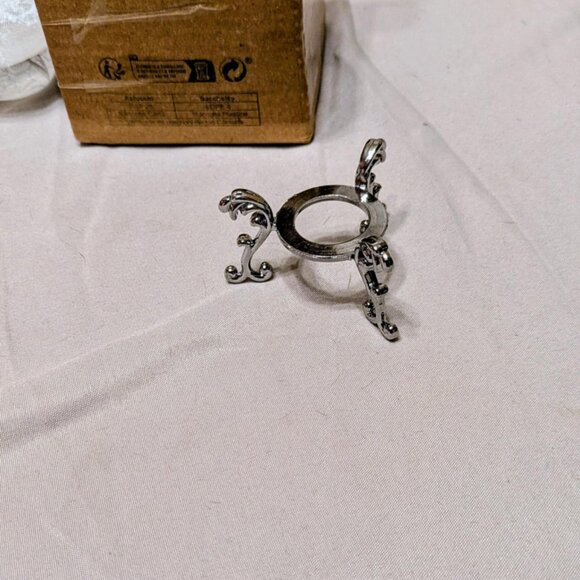 Glass Ball on Stand w Tree of life - Picture 3 of 3